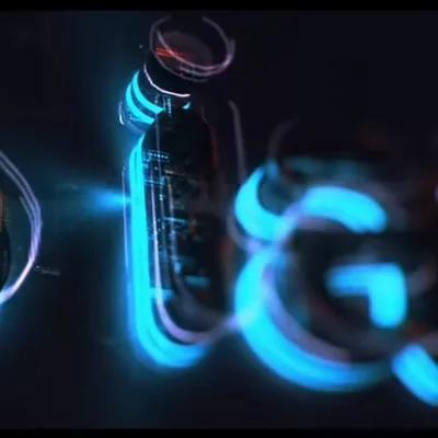 Logotipo de iavai en luz de neón