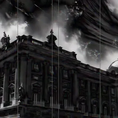 Palacio bajo una ola gigante, del showreel de iavai